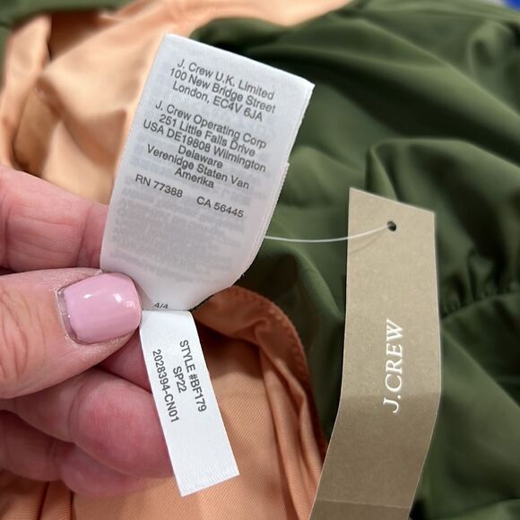 J.Crew Olive Green ruched wide strap swimsuit NWT - Picture 14 of 15